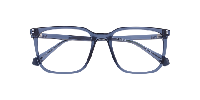 PLD D580 Blue PlasticEyeglass Frames for Glasses Direct, Closed View