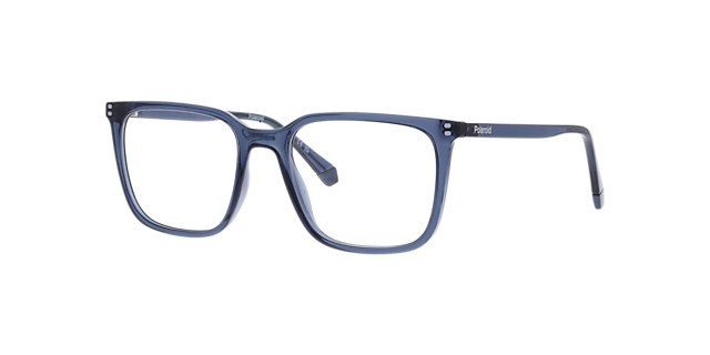 PLD D580 Blue PlasticEyeglass Frames for Glasses Direct, Angle View