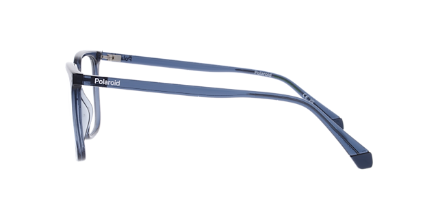 PLD D580 Blue PlasticEyeglass Frames for Glasses Direct, Side View