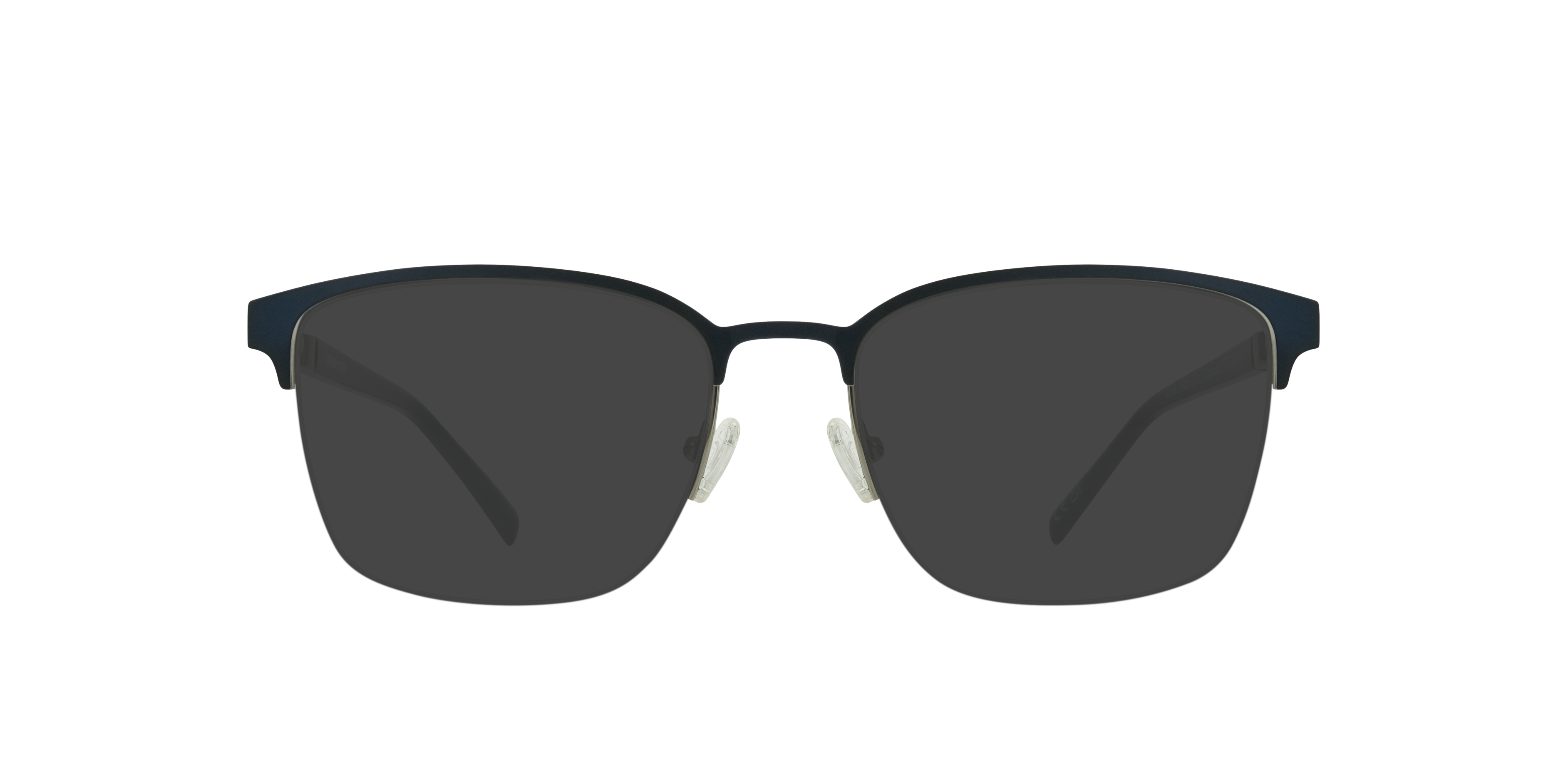 Kevin Matte Blue & Gunmetal MetalEyeglass Frames for Glasses Direct, with Tinted Lenses