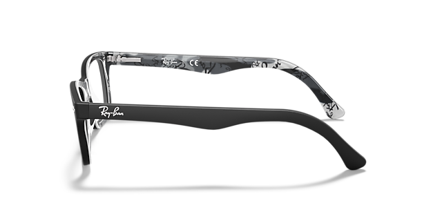 RB5228 Black AcetateEyeglass Frames for Glasses Direct, Side View