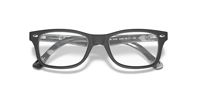 RB5228 Black AcetateEyeglass Frames for Glasses Direct, Closed View