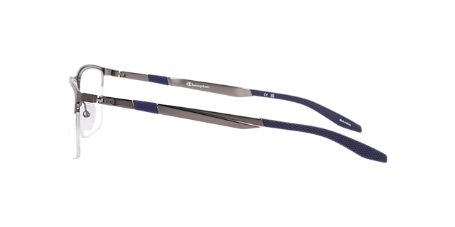 Curouse Gunmetal MetalEyeglass Frames for Glasses Direct, Side View