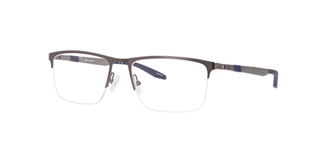 Curouse Gunmetal MetalEyeglass Frames for Glasses Direct, Angle View