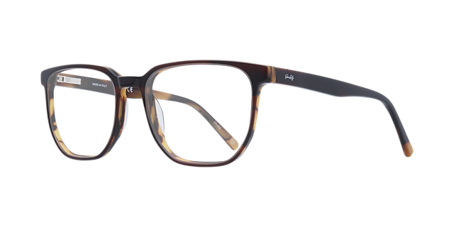 NINETEEN Brown AcetateEyeglass Frames for Glasses Direct, Angle View