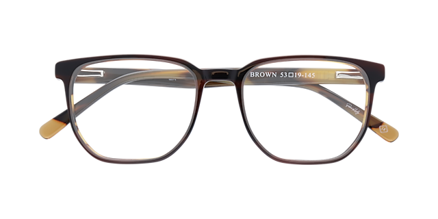 NINETEEN Brown AcetateEyeglass Frames for Glasses Direct, Closed View
