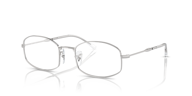 RB6510 Optics Silver MetalEyeglass Frames for Glasses Direct, Angle View