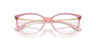 VO5673 Gradient Pink & Transparent Pink PlasticEyeglass Frames for Glasses Direct, Closed View