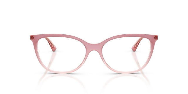 VO5673 Gradient Pink & Transparent Pink PlasticEyeglass Frames for Glasses Direct, Front View