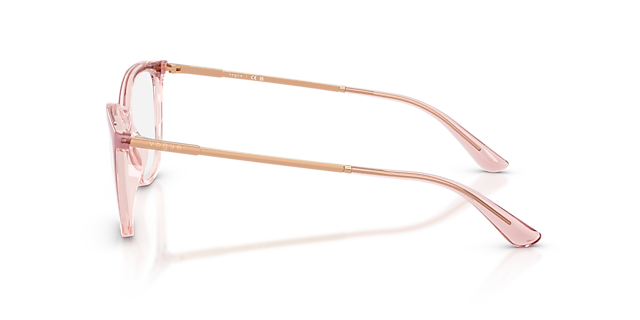 VO5673 Gradient Pink & Transparent Pink PlasticEyeglass Frames for Glasses Direct, Side View