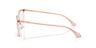 VO5673 Gradient Pink & Transparent Pink PlasticEyeglass Frames for Glasses Direct, Side View