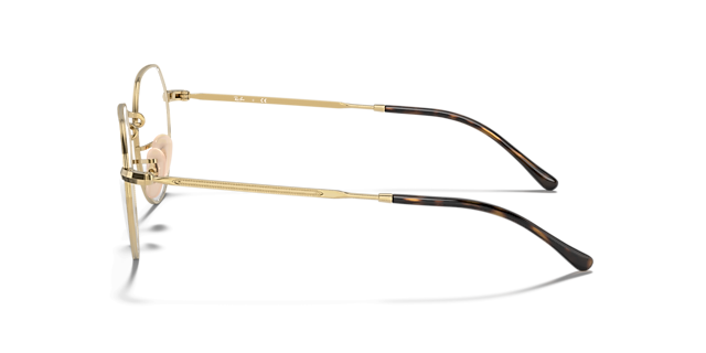 RB6465 Havana On Gold MetalEyeglass Frames for Glasses Direct, Side View