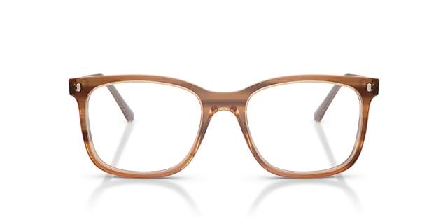 RB5446 Striped Brown AcetateEyeglass Frames for Glasses Direct, Front View