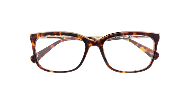 Delores Havana AcetateEyeglass Frames for Glasses Direct, Closed View