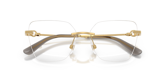 DG1363 Gold MetalEyeglass Frames for Glasses Direct, Closed View