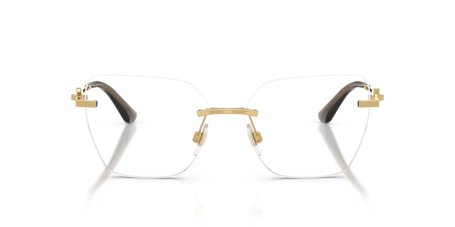 DG1363 Gold MetalEyeglass Frames for Glasses Direct, Front View