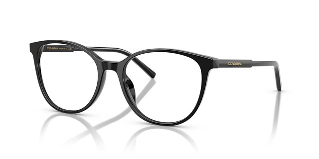 DG3425 Black AcetateEyeglass Frames for Glasses Direct, Angle View