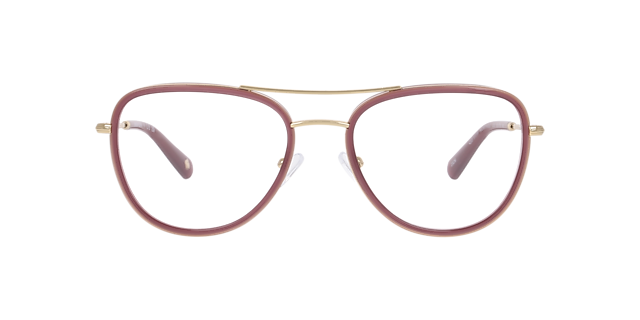 Northolt Milky Purple & Gold MetalEyeglass Frames for Glasses Direct, Front View