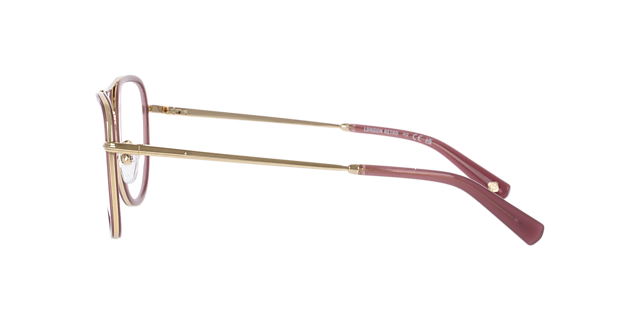 Northolt Milky Purple & Gold MetalEyeglass Frames for Glasses Direct, Side View