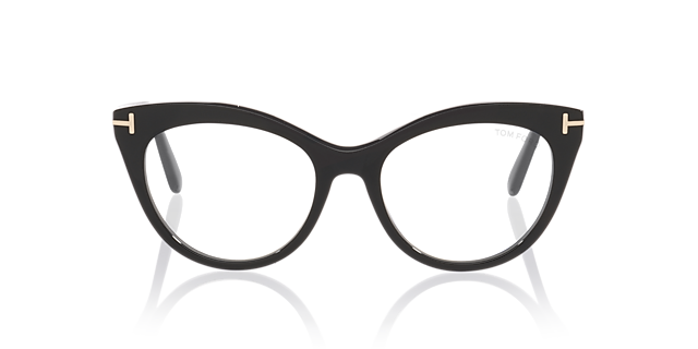 FT6091-B Black Shiny AcetateEyeglass Frames for Glasses Direct, Front View