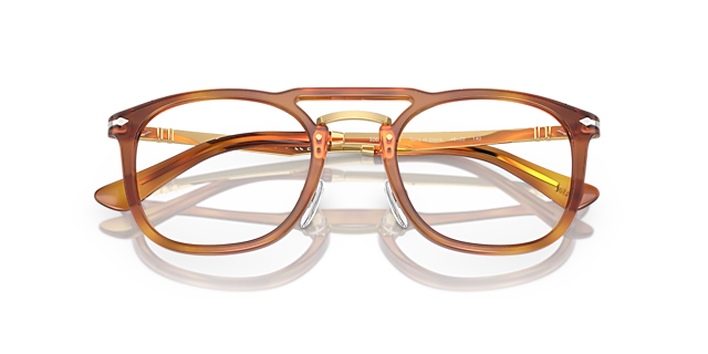 PO3265V Terra Di Siena AcetateEyeglass Frames for Glasses Direct, Closed View