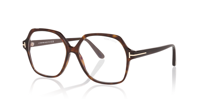 FT6062-B Tortoise Black AcetateEyeglass Frames for Glasses Direct, Angle View