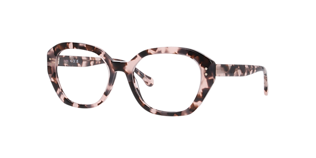 Neil Havana Pink AcetateEyeglass Frames for Glasses Direct, Angle View