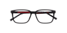TH 2206 Black Red PlasticEyeglass Frames for Glasses Direct, Closed View