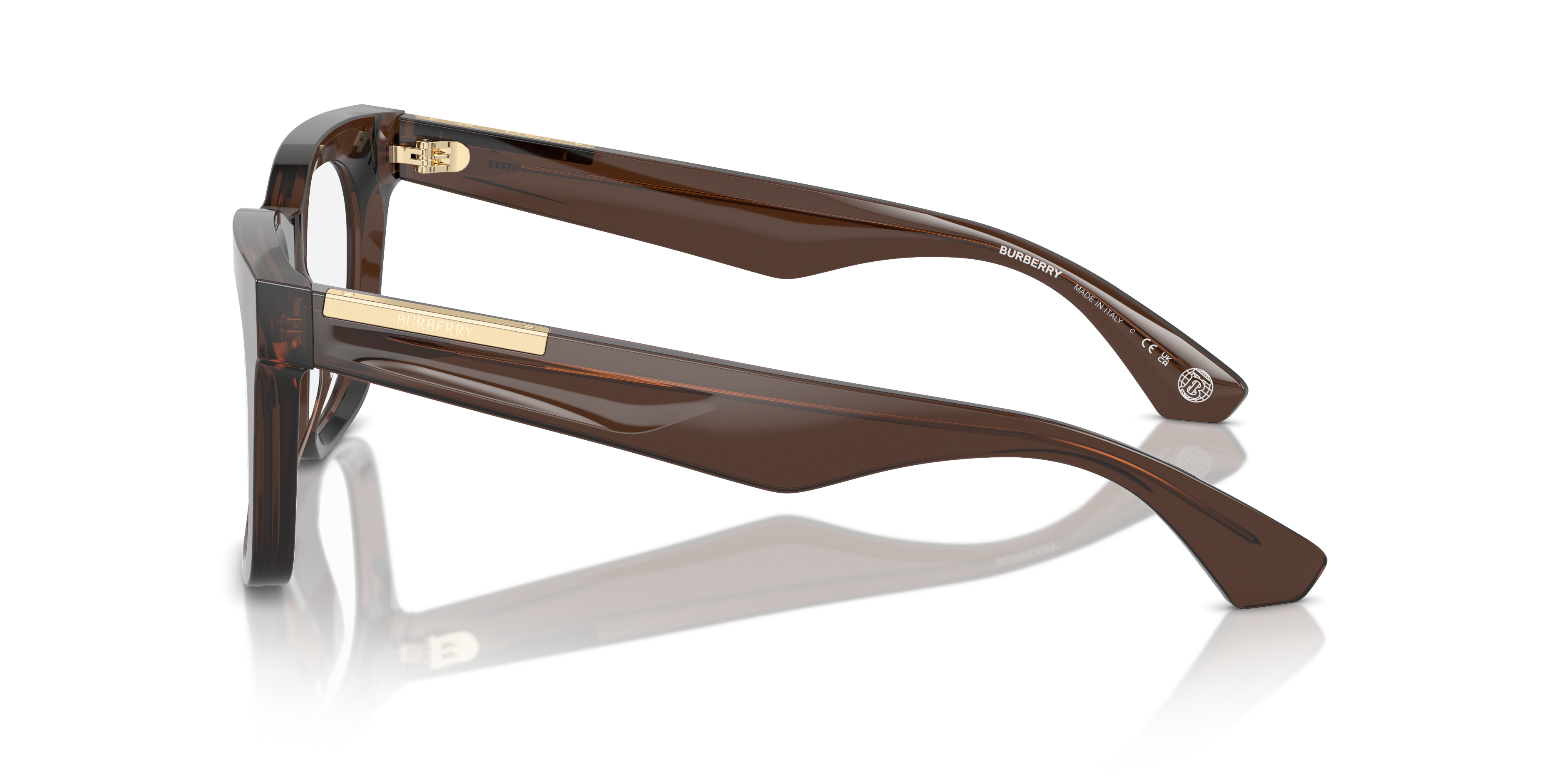 BE2407F Brown AcetateEyeglass Frames for Glasses Direct, Side View