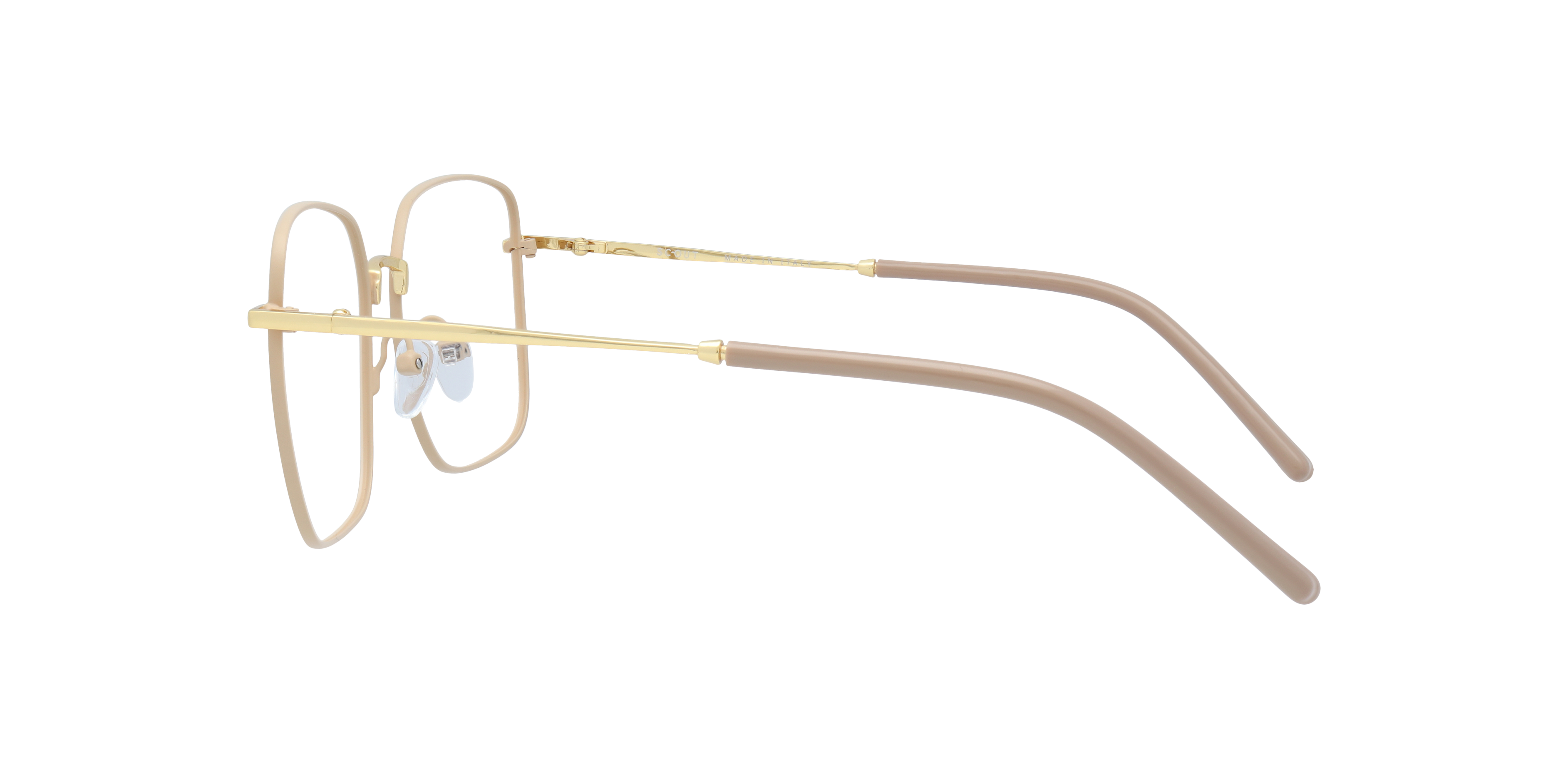 Venezia Cream MetalEyeglass Frames for Glasses Direct, Side View