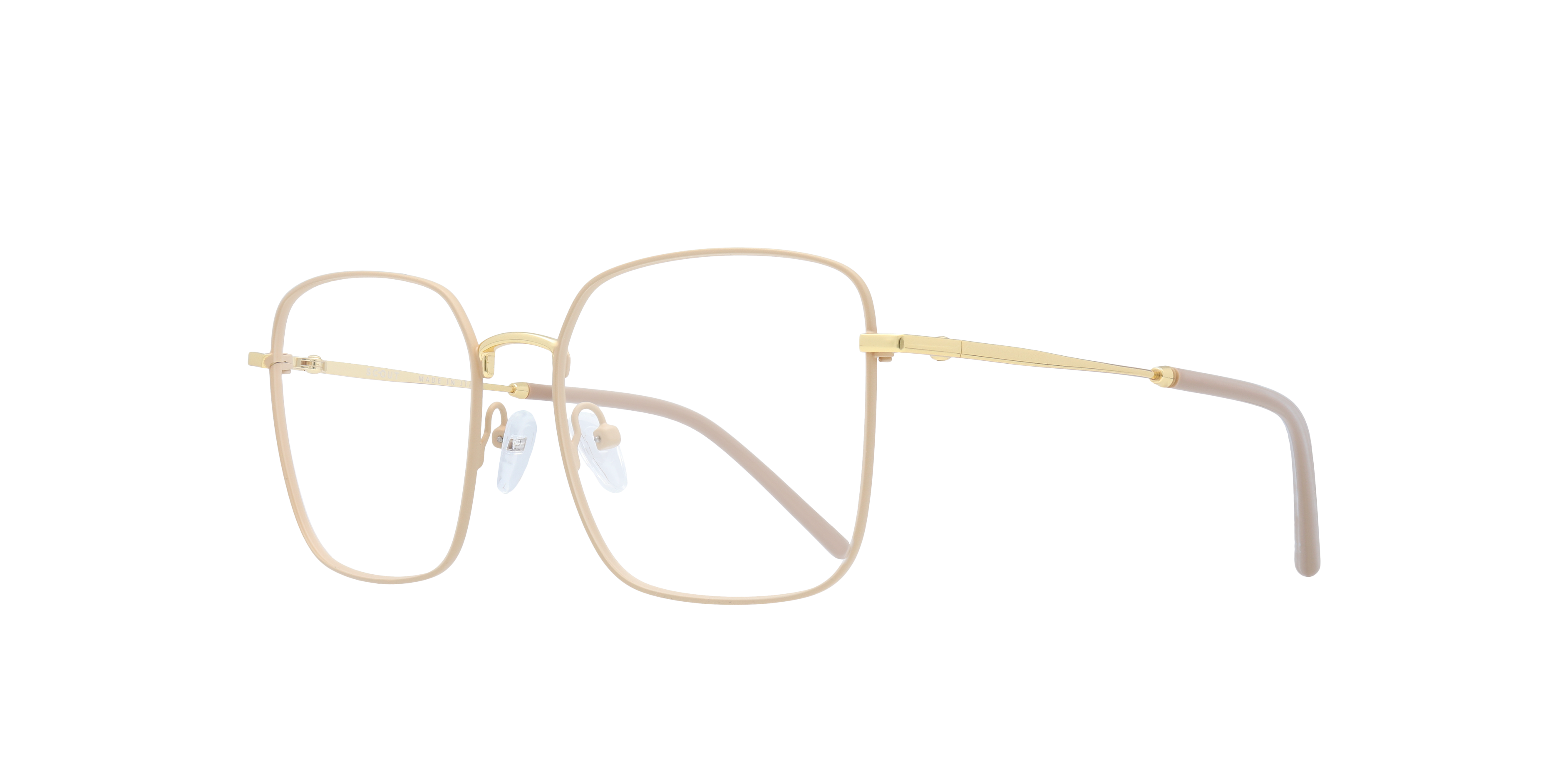 Venezia Cream MetalEyeglass Frames for Glasses Direct, Angle View