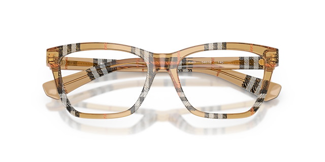 BE2440 Check Sand AcetateEyeglass Frames for Glasses Direct, Closed View