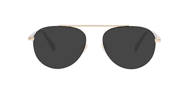 LV 1099 Gold Black MetalEyeglass Frames for Glasses Direct, with Tinted Lenses