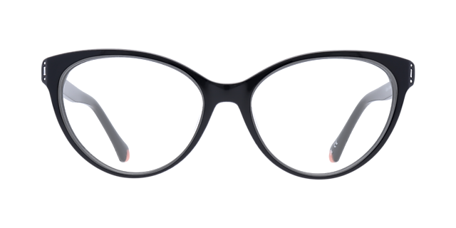 Greta Black AcetateEyeglass Frames for Glasses Direct, Front View