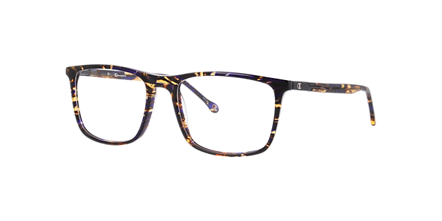 Cucrosby Blue AcetateEyeglass Frames for Glasses Direct, Angle View