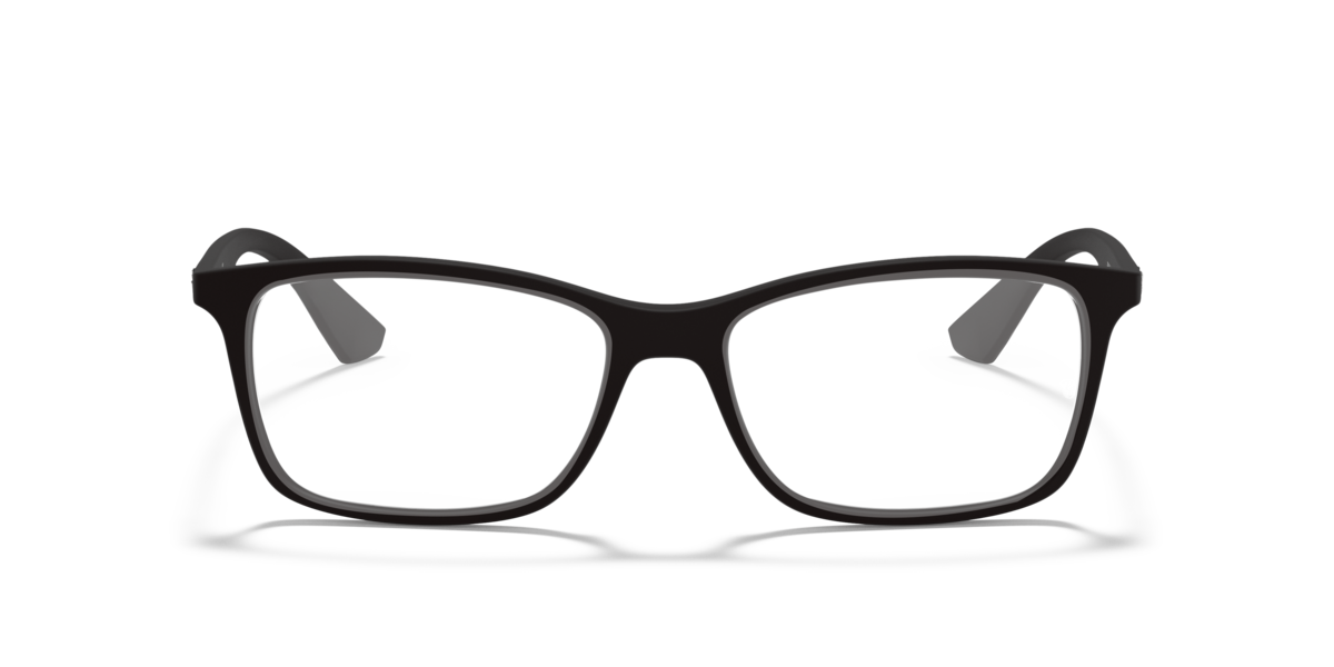 Ray-Ban Unisex Black Square Plastic Eyeglasses Online - Full Rim - Rb7047