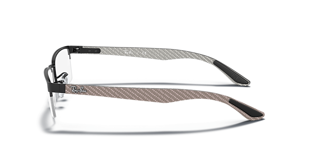 RB8412 Black MetalSunglass Frames for Glasses Direct, Side View