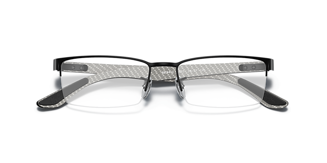 RB8412 Black MetalSunglass Frames for Glasses Direct, Closed View