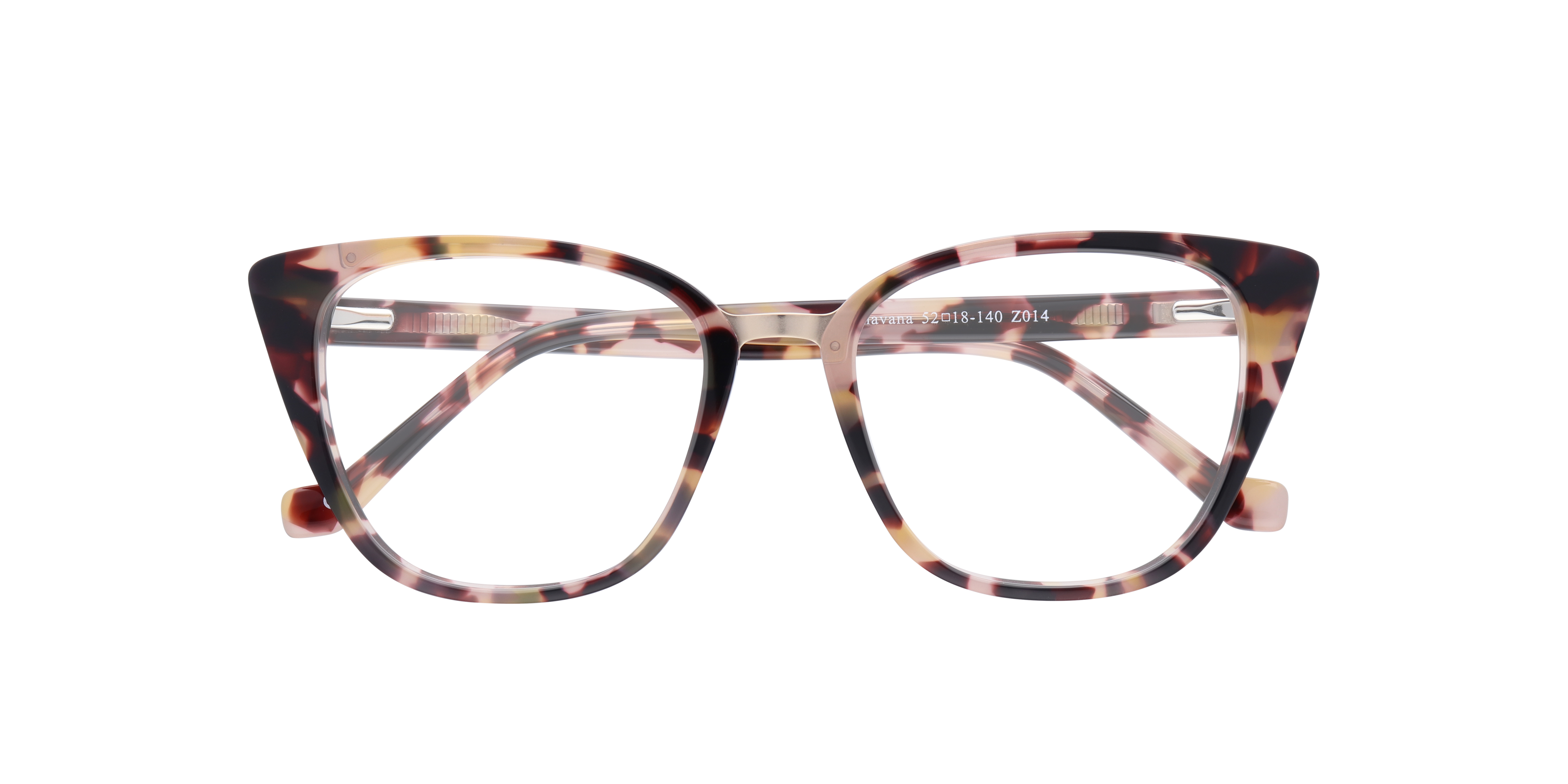 Faith Nude Havana AcetateEyeglass Frames for Glasses Direct, Closed View