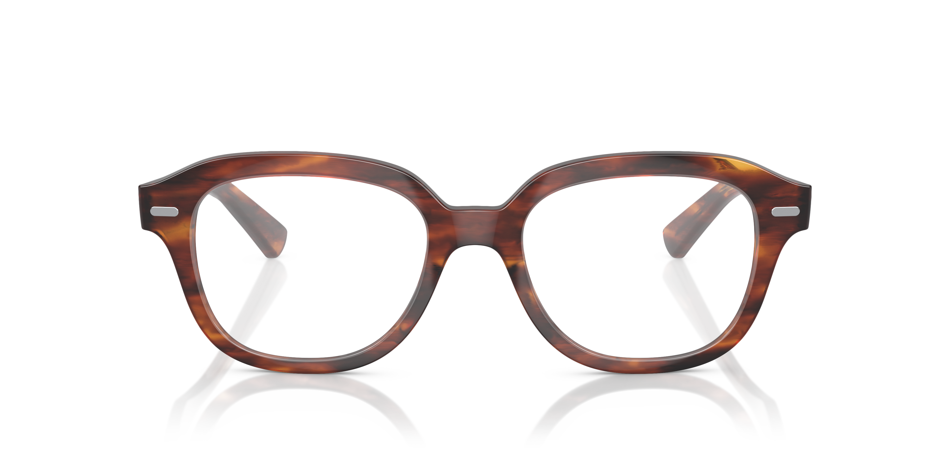 RB7215 Striped Havana PlasticEyeglass Frames for Glasses Direct, Front View
