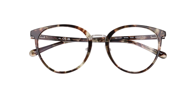 Nina Havana Champaign AcetateEyeglass Frames for Glasses Direct, Closed View