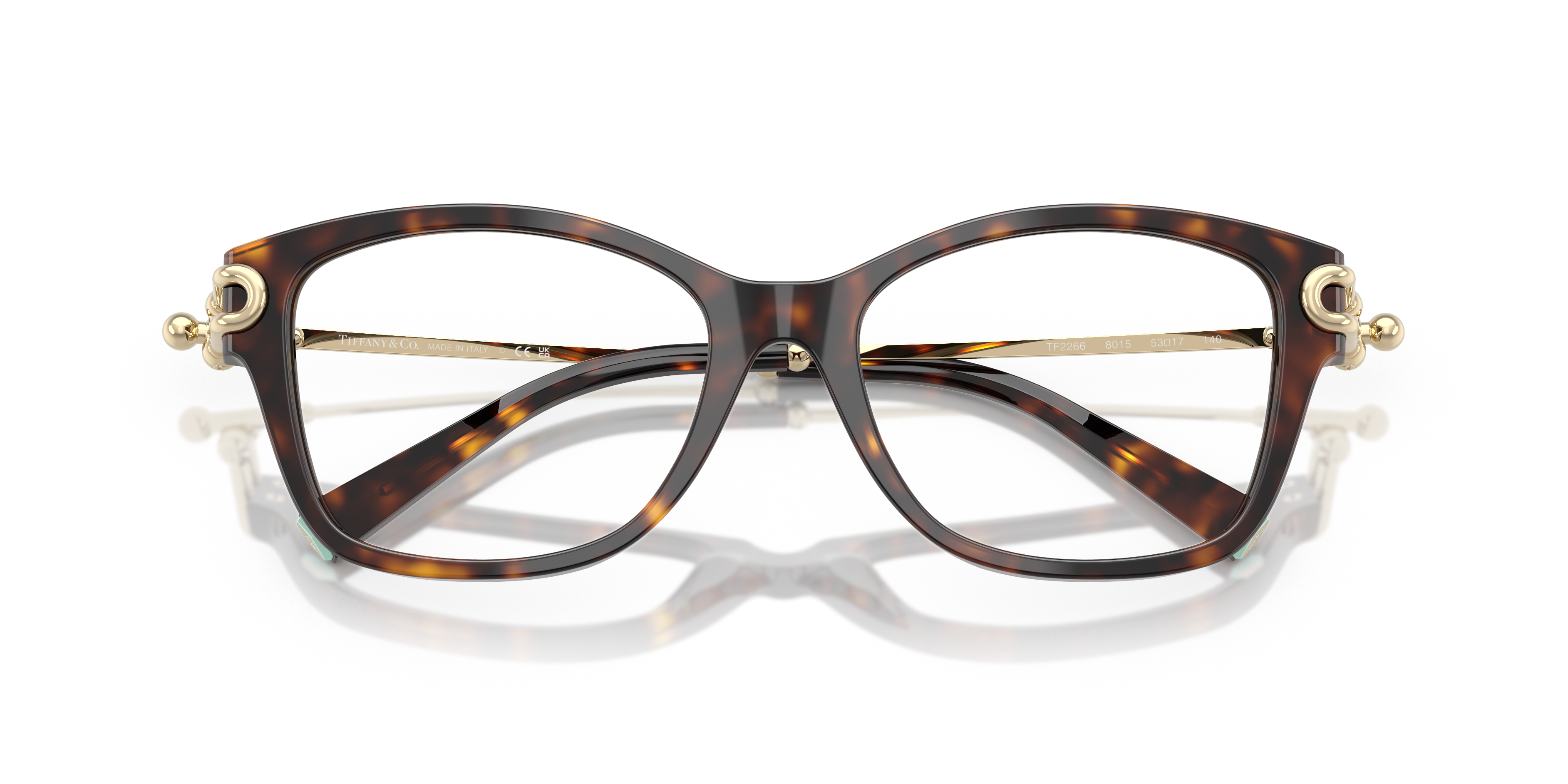 TF2266 Havana AcetateEyeglass Frames for Glasses Direct, Closed View
