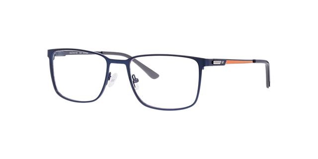Nb4186 Blue Matte MetalEyeglass Frames for Glasses Direct, Angle View