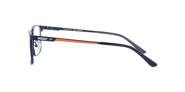 Nb4186 Blue Matte MetalEyeglass Frames for Glasses Direct, Side View
