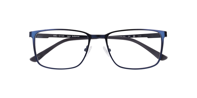 Nb4186 Blue Matte MetalEyeglass Frames for Glasses Direct, Closed View