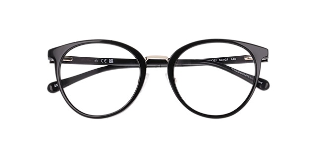 Nina Black AcetateEyeglass Frames for Glasses Direct, Closed View