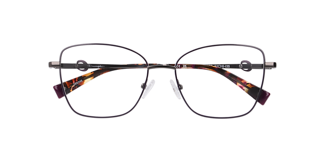 Cubea Gunmetal MetalEyeglass Frames for Glasses Direct, Closed View