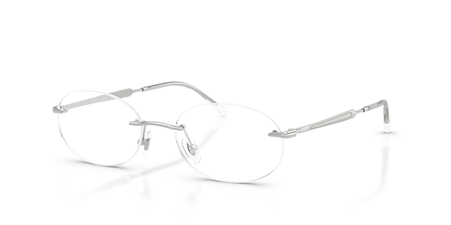 RB3767V Silver MetalEyeglass Frames for Glasses Direct, Angle View