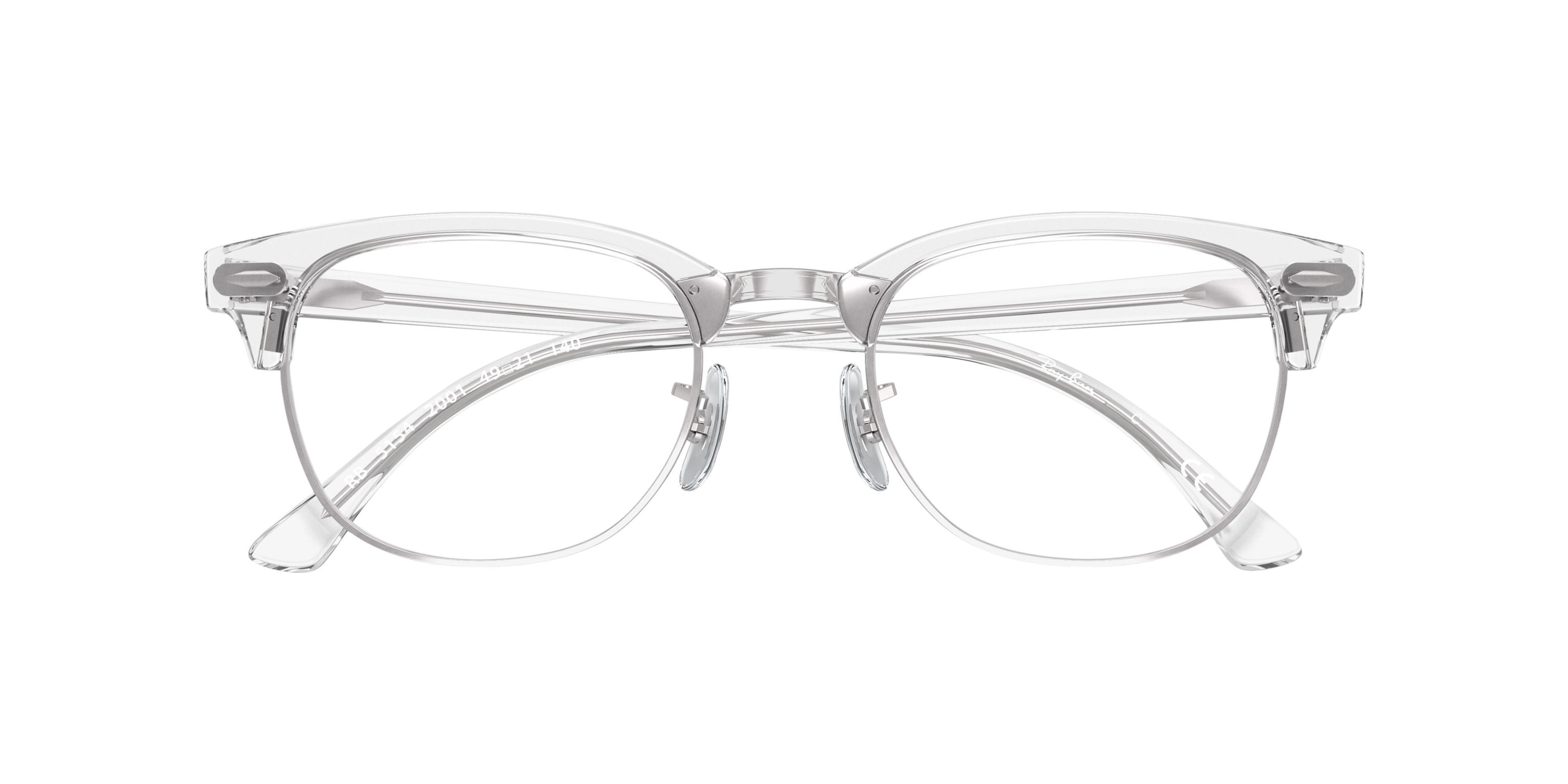 RB5154 White Transparent AcetateEyeglass Frames for Glasses Direct, Closed View