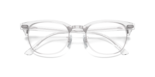 RB5154 White Transparent AcetateEyeglass Frames for Glasses Direct, Closed View